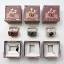 q86-camera-earbuds-orange-with-box.webp